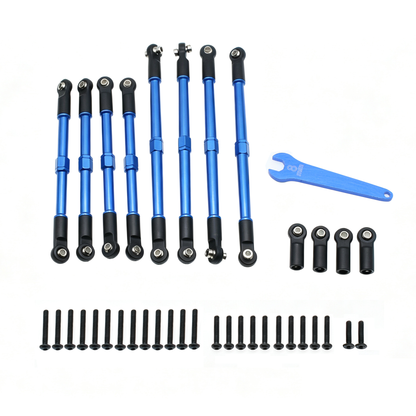 Powerhobby Aluminum Pull Rods Blue FOR Trxxas 1/16 Slash