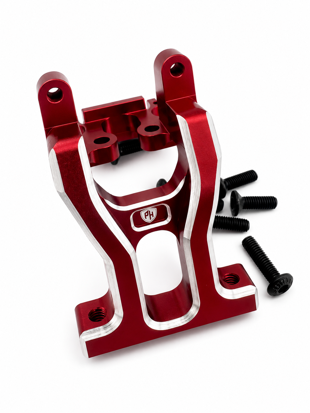 Powerhobby Yokomo RD2.0 Aluminum Front Bulkhead Red