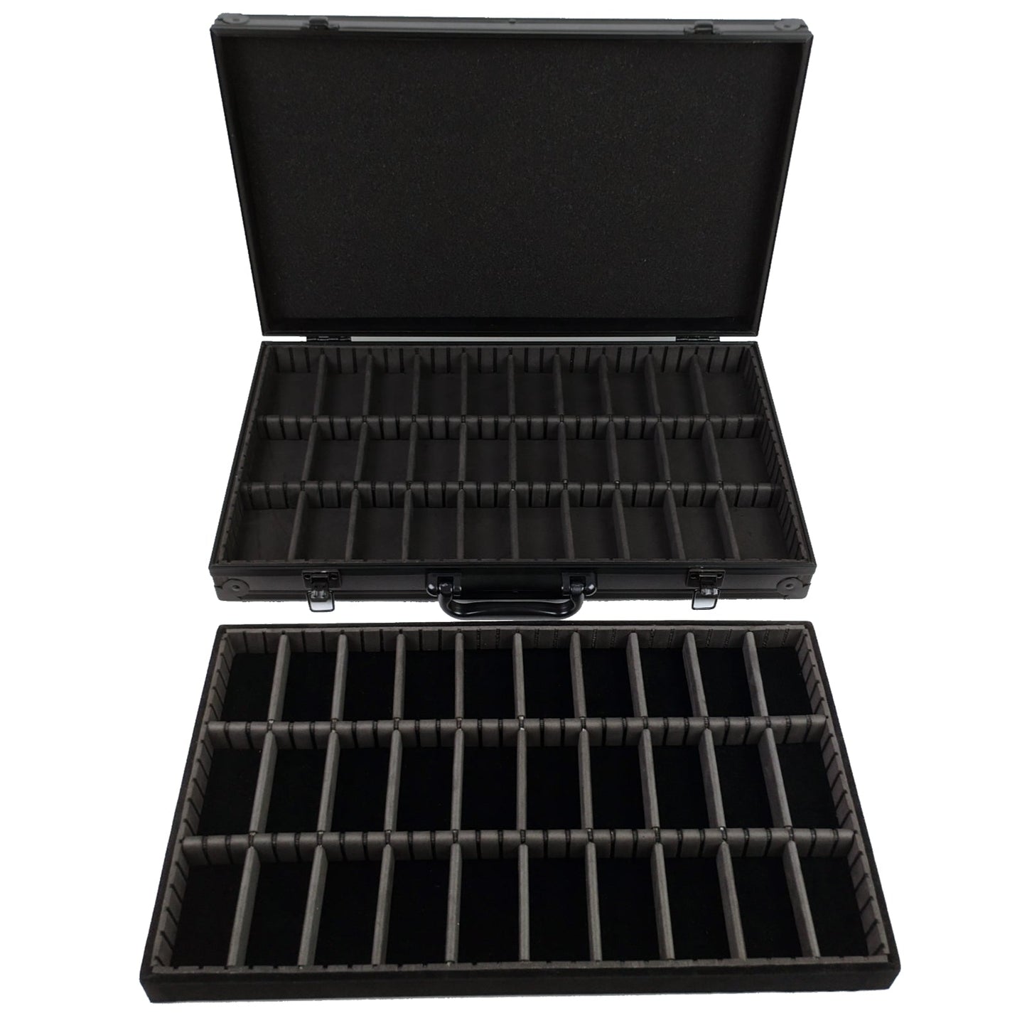 HO Slot Car Aluminum Carrying Case For AFX Auto World Tyco Aurora Fits 60 cars