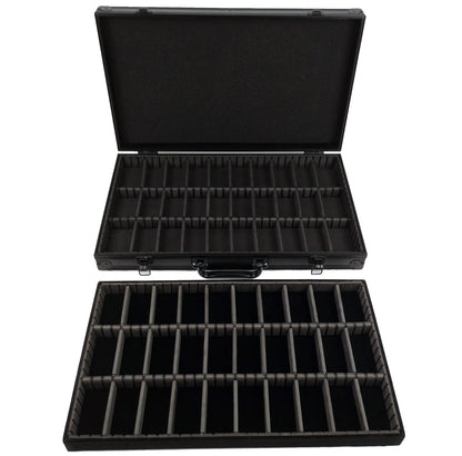 HO Slot Car Aluminum Carrying Case For AFX Auto World Tyco Aurora Fits 60 cars