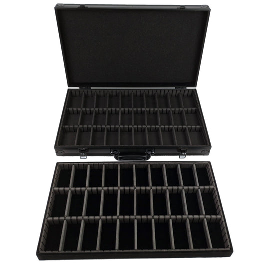 HO Slot Car Aluminum Carrying Case For AFX Auto World Tyco Aurora Fits 60 cars