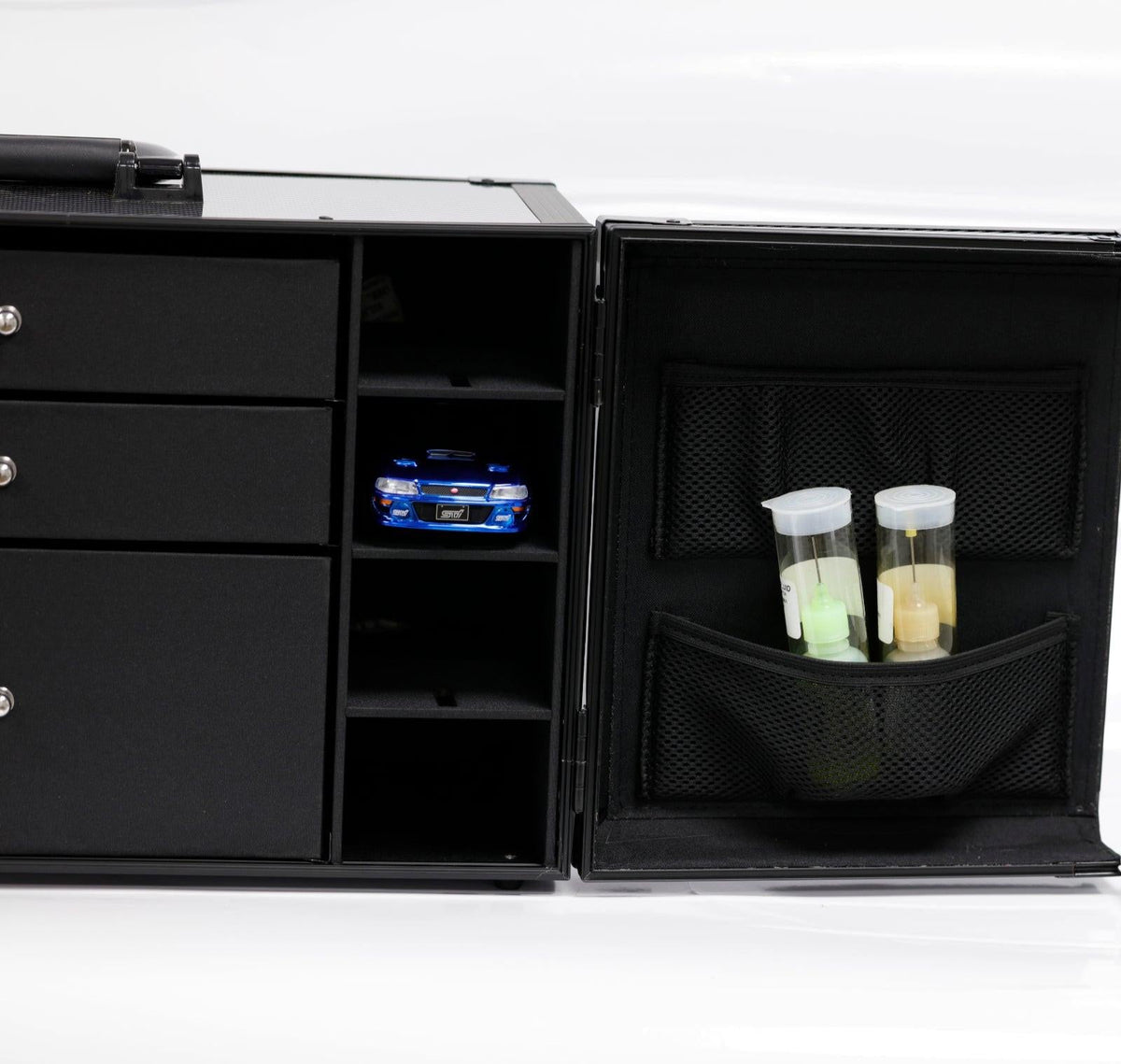 PowerHobby Kyosho Mini-Z 1/28 Car Pit Box Aluminum Case PitBox Accessories