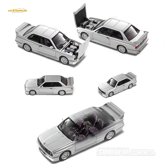 (Pre-Order) Mortal BMW E30 M3 Sedan - Silver Gray 1:64