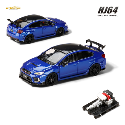 Hobby Japan Subaru S208 WR Blue Pearl 1:64