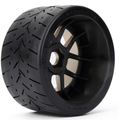 Powerhobby 1/8 Gripper 54/100 Belted Mounted Tires 17mm Gold Wheels V2 (2)