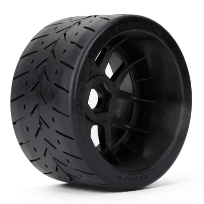 Powerhobby 1/8 Gripper 54/100 Belted Mounted Tires 17mm Black Wheels V2 (2)