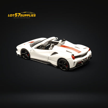 TPC Ferrari 488 Roadster Pearl White 1:64