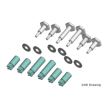 Piko 36091 G Scale Crankpins for 45mm Mogul Wheels