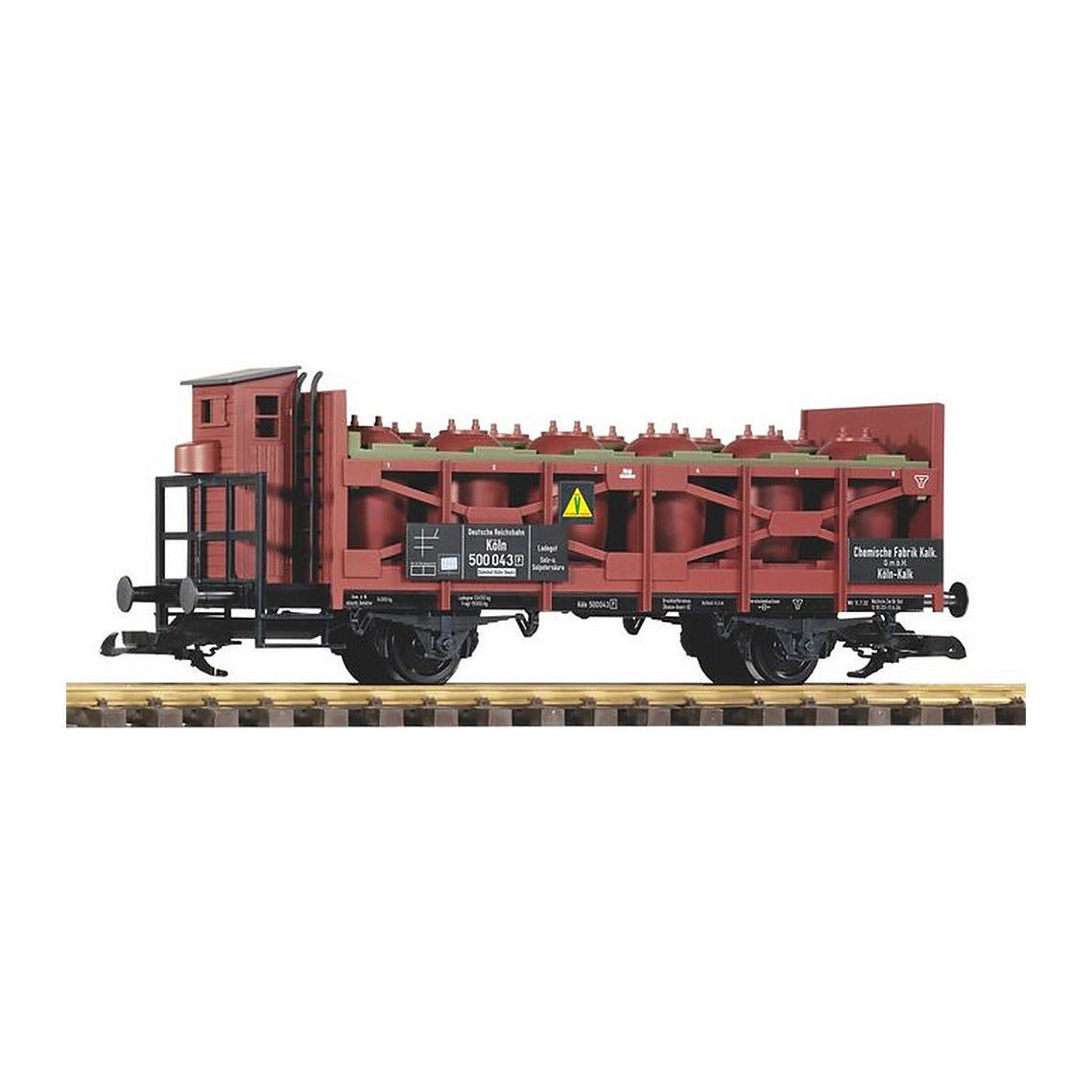 Piko 37969 G Scale DRG Era II Acid Tank Car w/Brake Cab