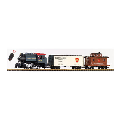 Piko 38107 G Scale PRR Freight R/C Starter Set, 120V