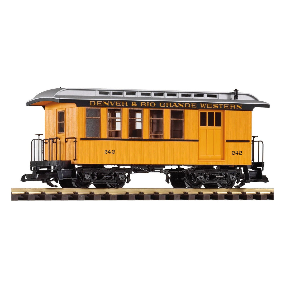 Piko 38601 G Scale D&RGW Wood Combine 242, Yellow