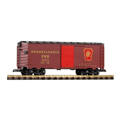 Piko 38825 G Scale PRR Steel Boxcar #81374, Tuscan