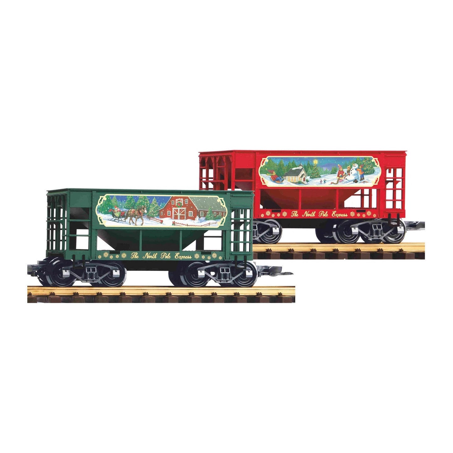Piko 38915 G Scale North Pole Express Ore Car, 2-Pack