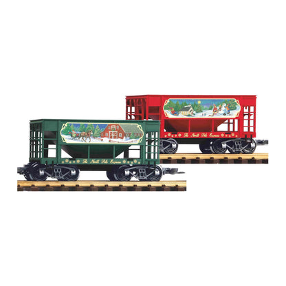 Piko 38915 G Scale North Pole Express Ore Car, 2-Pack