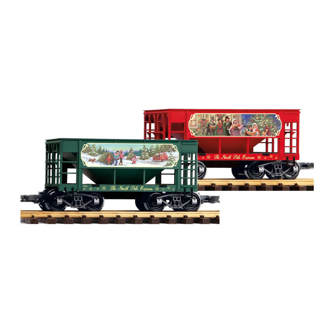 Piko 38951 G Scale Christmas Ore Car, 2-Pack