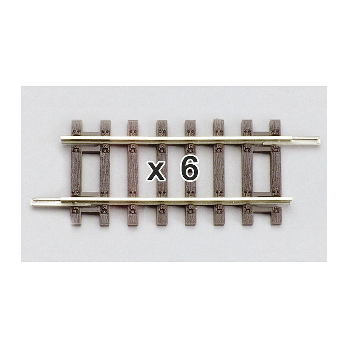 Piko 55204 HO Scale Straight Track 107mm, Box of 6