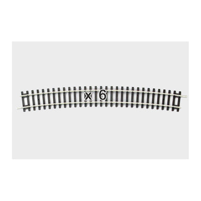 Piko 55219 HO Scale Curved Track R9/15 Degrees, Box of 6