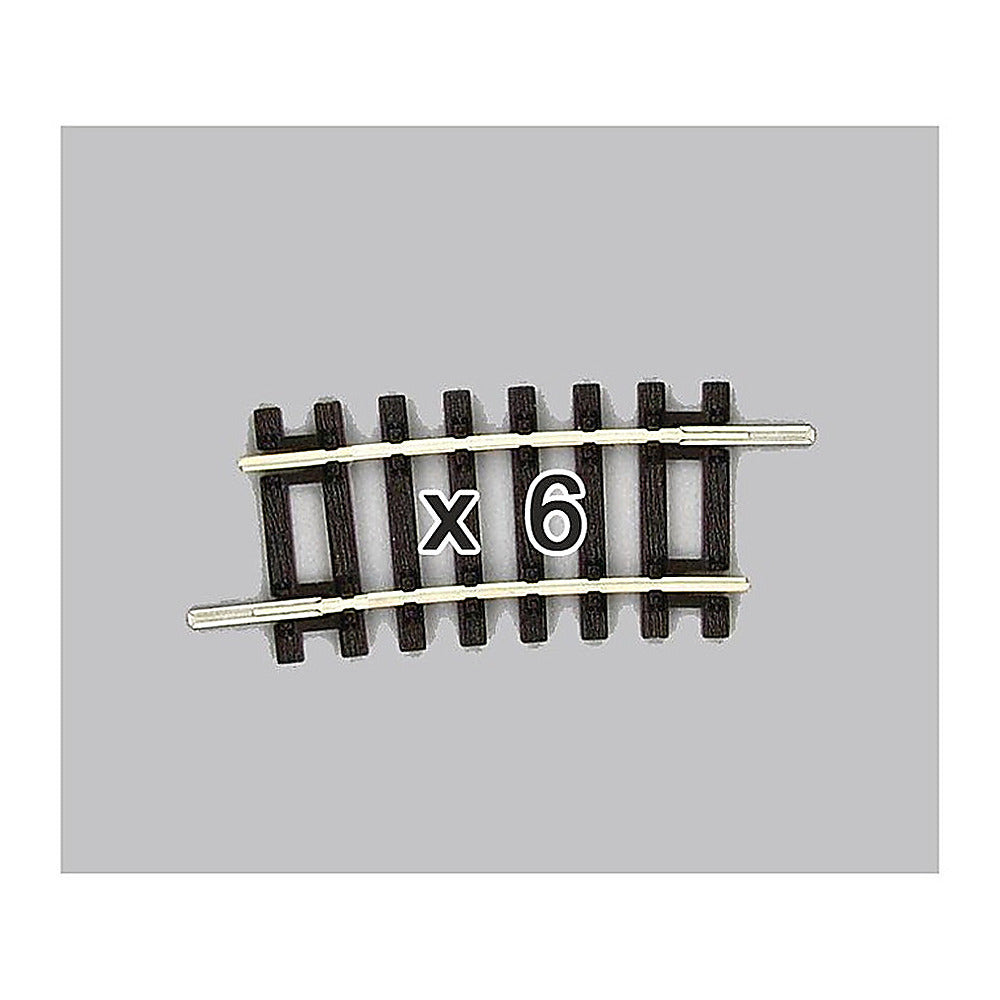 Piko 55252 HO Scale Curved Track R2 7.5 Degrees, Box of 6