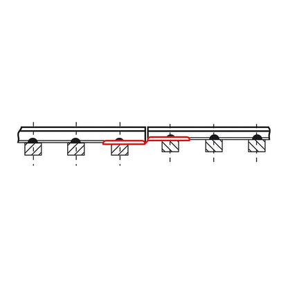 Piko 55294 HO Scale Code 83 Rail Conversion Joiners, 6 Pcs