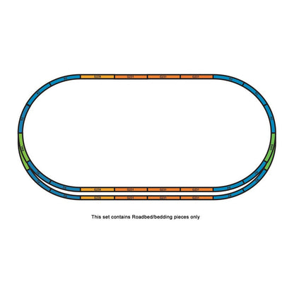 Piko 55367 HO Scale Roadbed for A-Track Sets A + E (No Track)