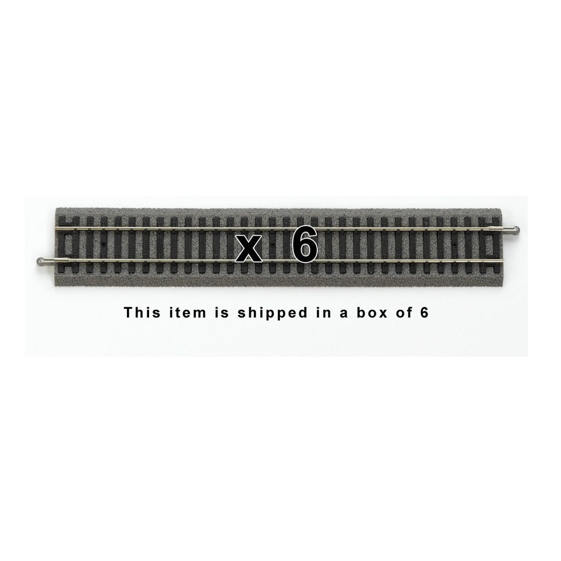 Piko 55400 HO Scale Roadbed Straight Track 239mm, Box of 6