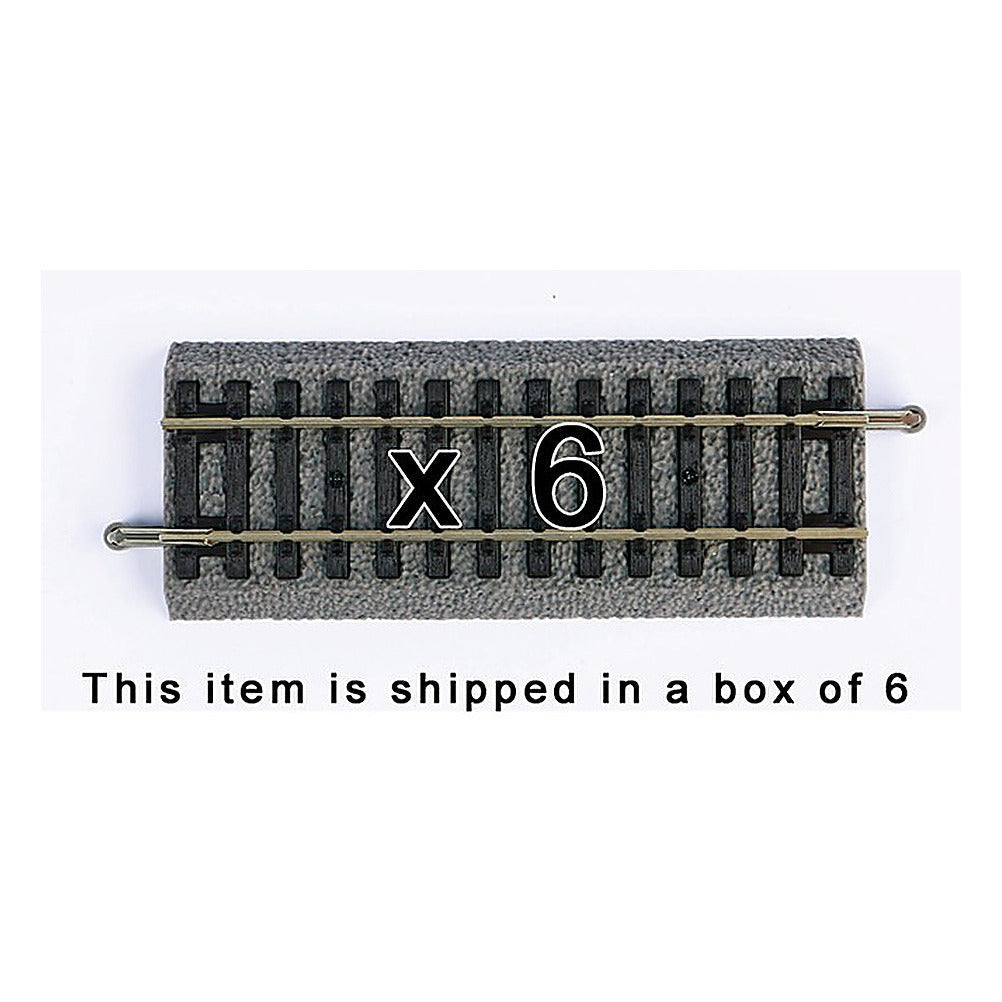 Piko 55404 HO Scale Roadbed Straight Track 107mm, Box of 6