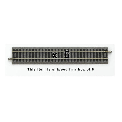Piko 55406 HO Scale Roadbed Straight for Power Clip, Box of 6