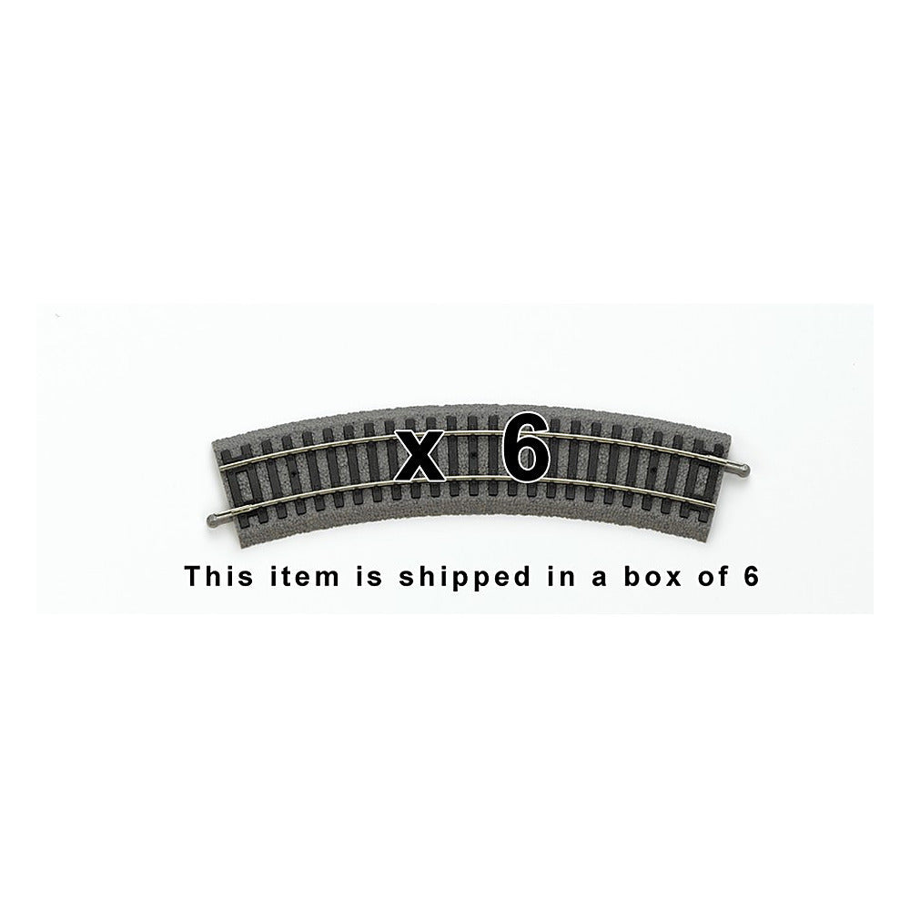 Piko 55411 HO Scale Roadbed Curved Track R1/30, Box of 6