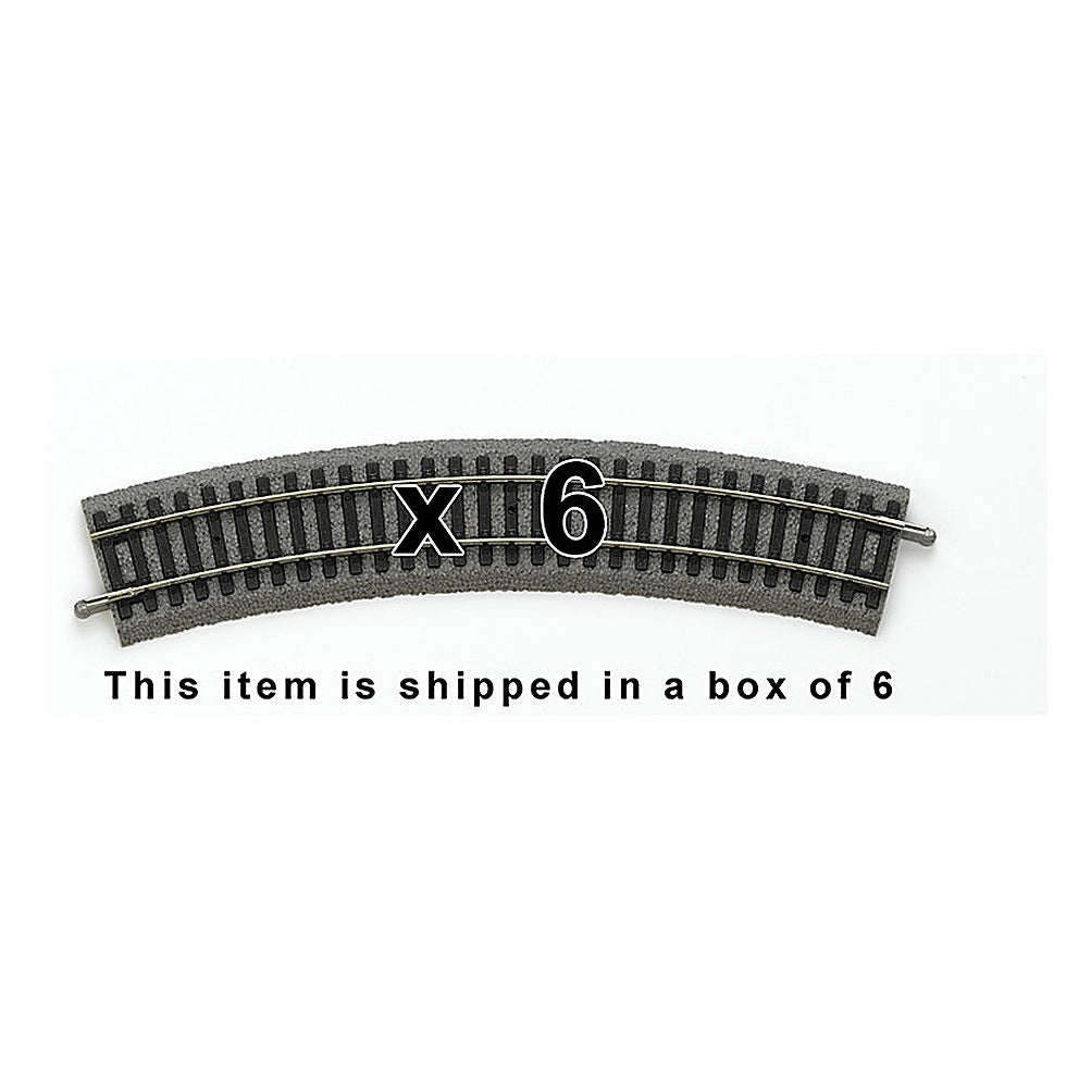 Piko 55412 HO Scale Roadbed Curved Track R2/30, Box of 6