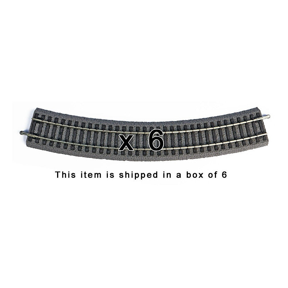 Piko 55413 HO Scale Roadbed Curved Track R3/30, Box of 6