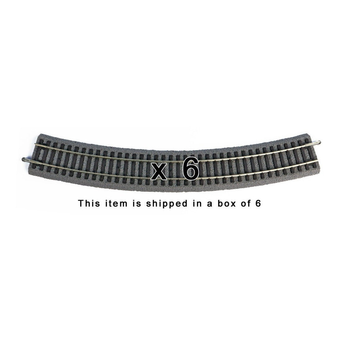 Piko 55414 HO Scale Roadbed Curved Track R4/30, Box of 6