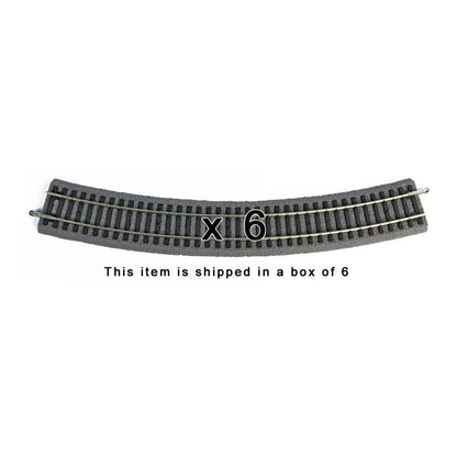 Piko 55414 HO Scale Roadbed Curved Track R4/30, Box of 6