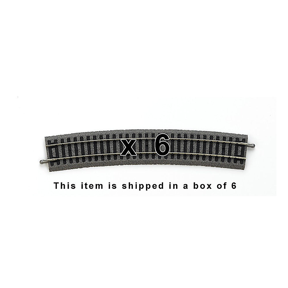 Piko 55419 HO Scale Roadbed Curved Track R9/15, Box of 6