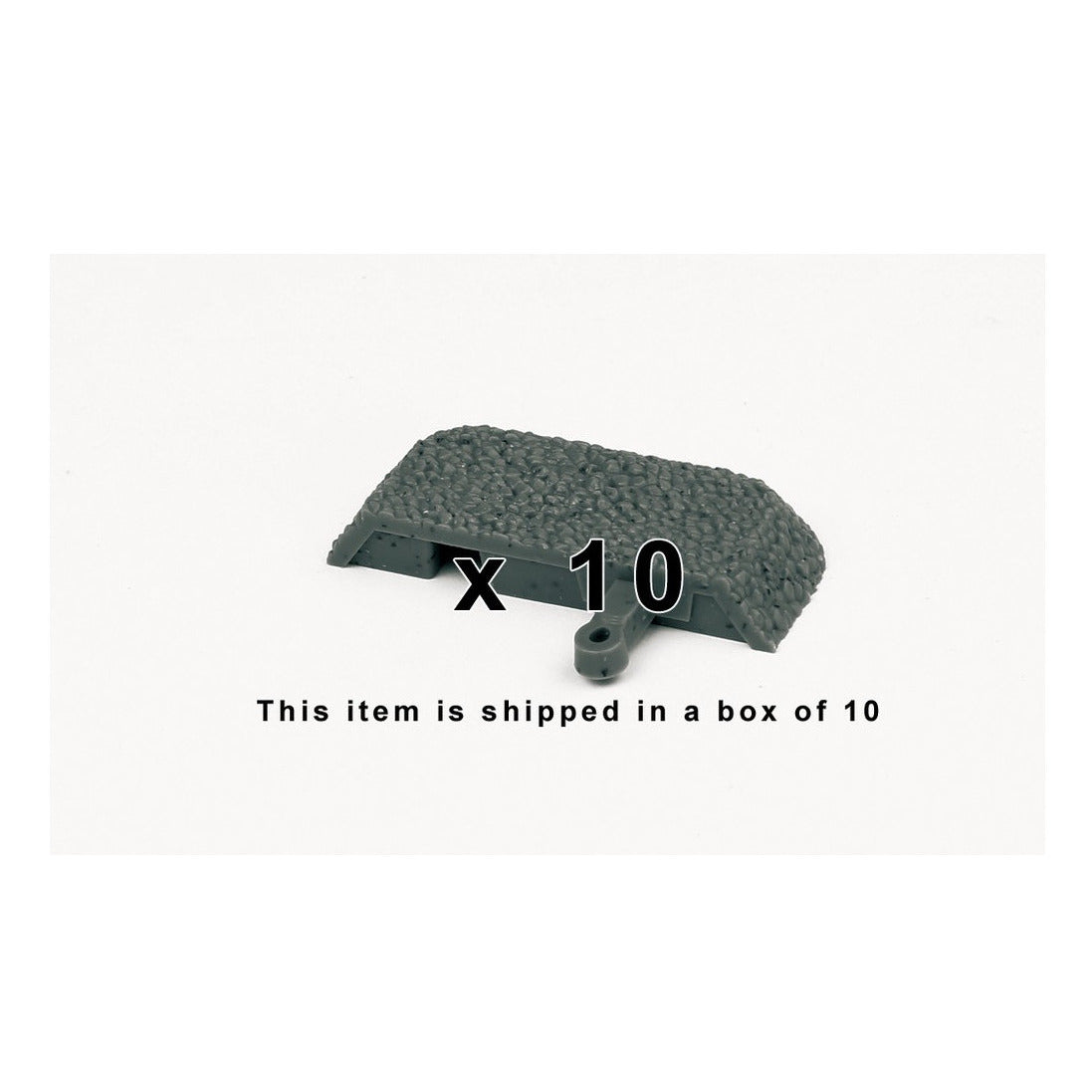 Piko 55445 HO Scale Roadbed End Cap, 10 Pcs