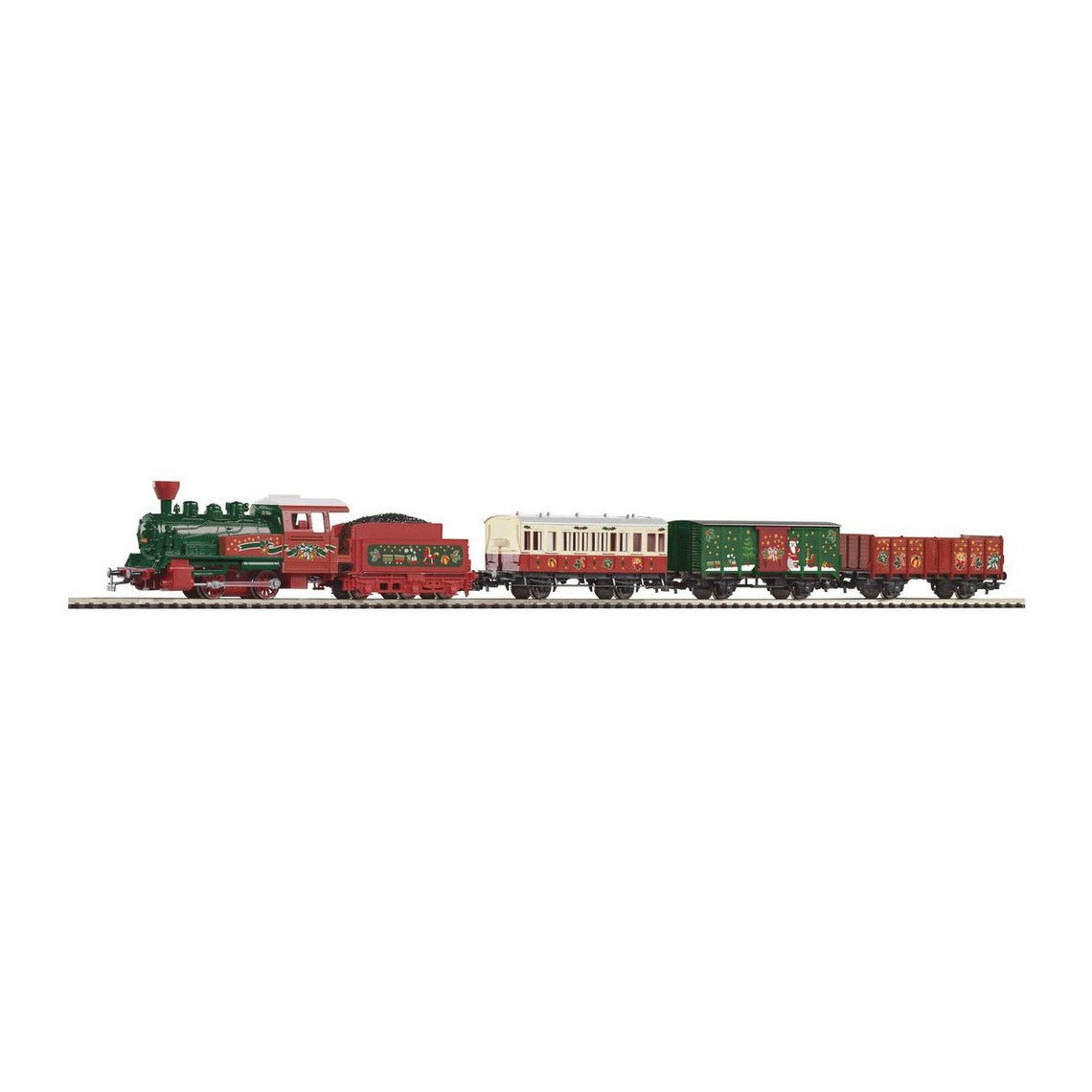 Piko 57081 HO Scale Roadbed Christmas Starter Set, 120V
