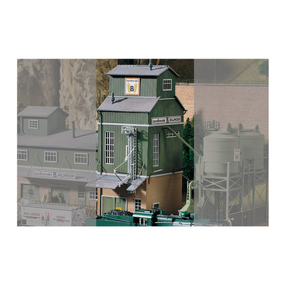 Piko 61114 HO Scale Billinger's Co-Op Elevator Kit