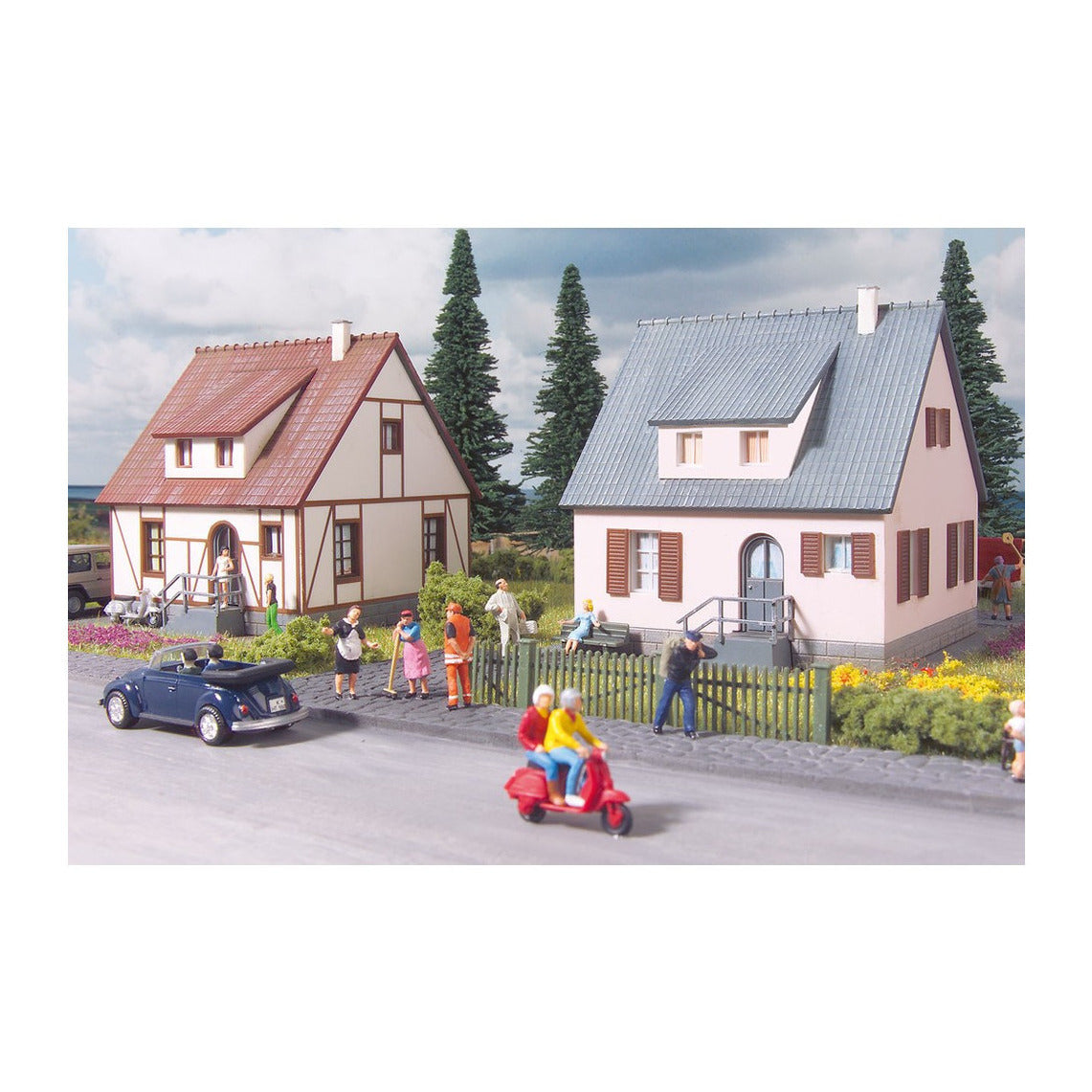 Piko 61145 HO Scale Neuburg Cottages Building Kit