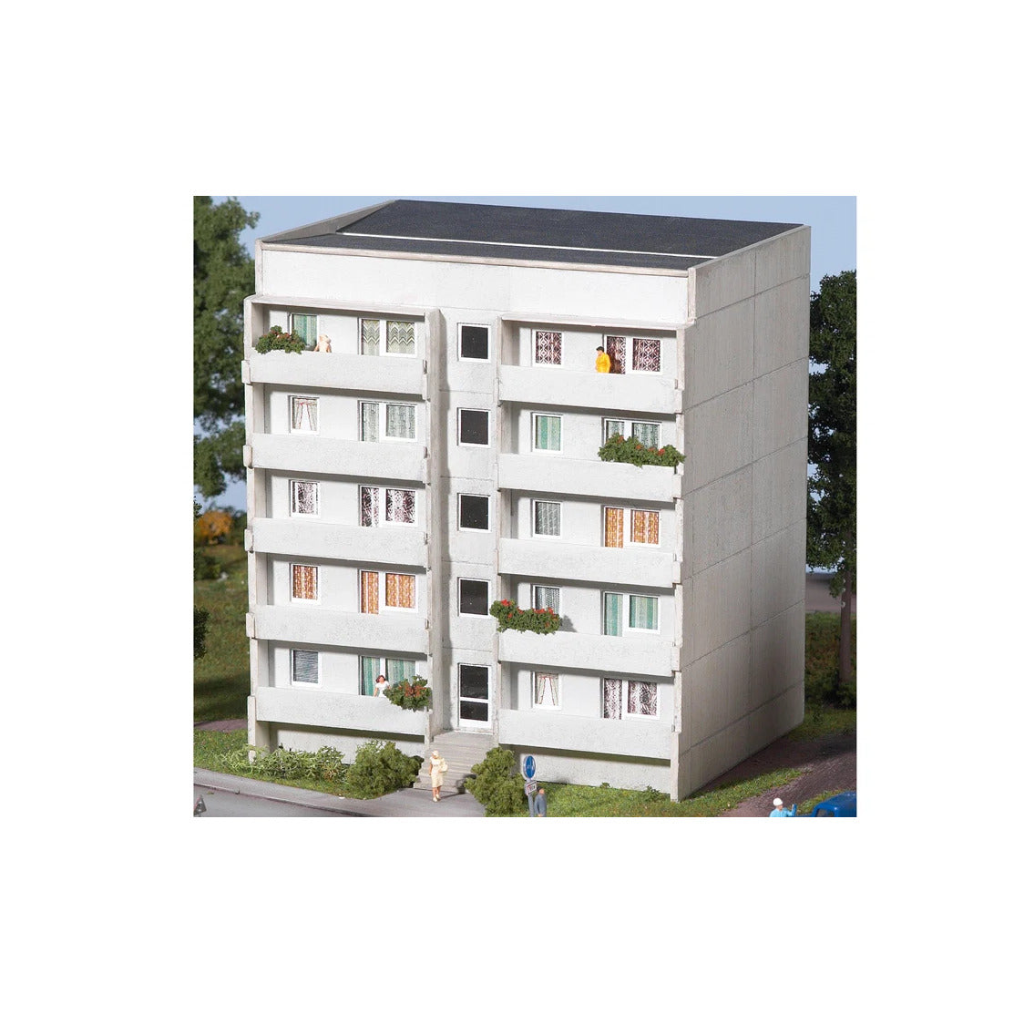 Piko 61146 HO Scale Prefab Apartment Block Basic Set Kit