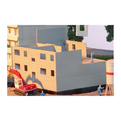Piko 61147 HO Scale Prefab Apartment Under Construction Kit