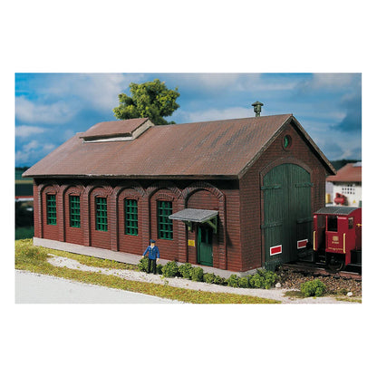 Piko 61823 HO Scale Burgstein Loco Shed Building Kit
