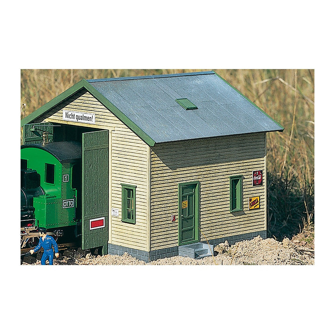 Piko 62044 G Scale Red River Loco Shed, Building Kit