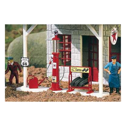 Piko 62286 G Scale Texaco Gas Pump and Accessories