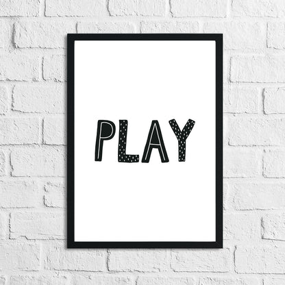 Scandinavian Play Children's Nursery Bedroom Wall Decor Print by WinsterCreations™ Official Store