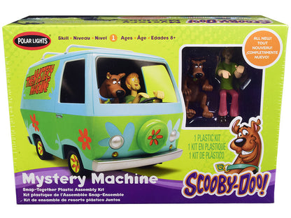 Skill 1 Snap Model Kit The Mystery Machine with Two Figurines (Scooby-Doo and Shaggy) 1/25 Scale Model by Polar Lights  free shipping USA