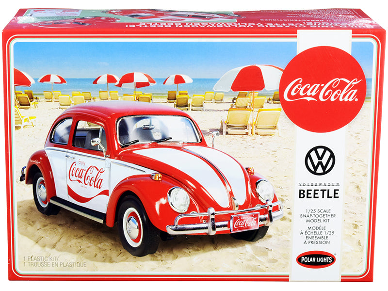 Skill 3 Snap Model Kit Volkswagen Beetle "Coca-Cola" 1/25 Scale Model by Polar Lights  free shipping USA