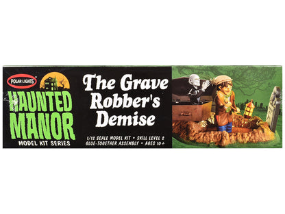 Skill 2 Model Kit Haunted Manor "The Grave Robber's Demise" Diorama Set 1/12 Scale Model by Polar Lights