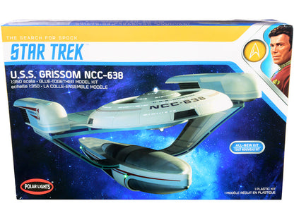 Skill 2 Model Kit U.S.S. Grissom NCC-638 Starship "Star Trek III: The Search for Spock" (1984) Movie 1/350 Scale Model by Polar Lights  free shipping USA