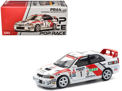 Mitsubishi Lancer Evolution IV RHD (Right Hand Drive) #1 Tommi Makinen - Seppo Harjanne Winner "Rally de Catalunya" (1997) 1/64 Diecast Model Car by Pop Race  free shipping USA