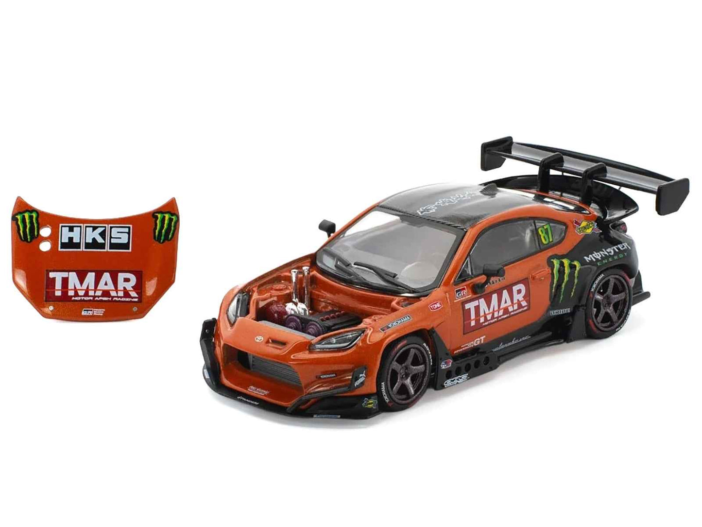 Toyota Pandem GR86 #87 Daigo Saito "Formula Drift Japan" (2022) 1/64 Diecast Model Car by Pop Race