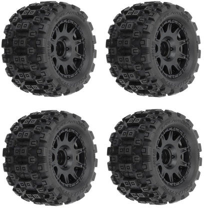 Pro-Line 1/18 Badlands MX 1.85" Mounted Tires (4) Arrma Granite / Typhon Grom